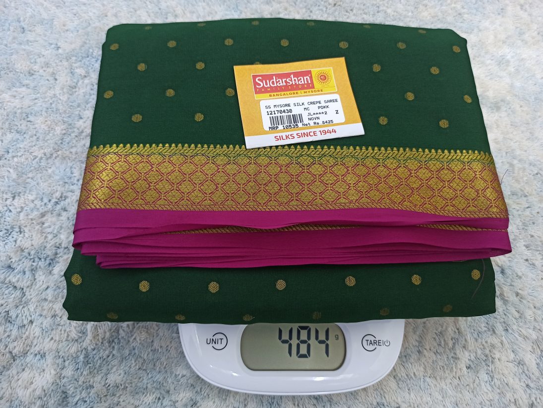 Pure Mysore Silk Crape Saree