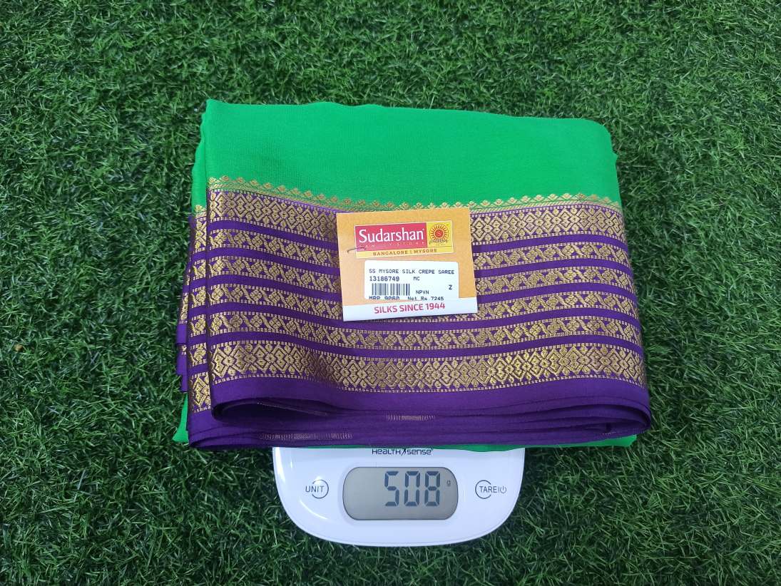 Pure Mysore Silk Crape Sarees