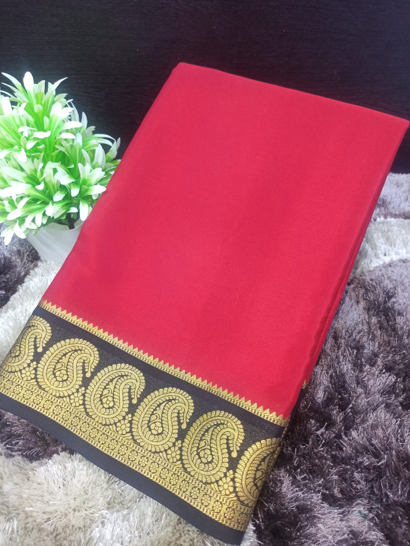 Pure Mysore Silk Crape Saree