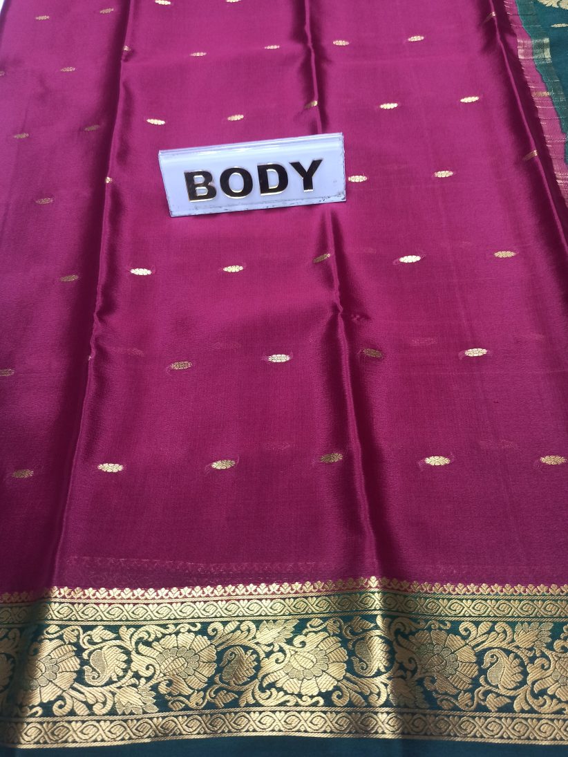 Pure Mysore Silk Saree ( 60 Grams )