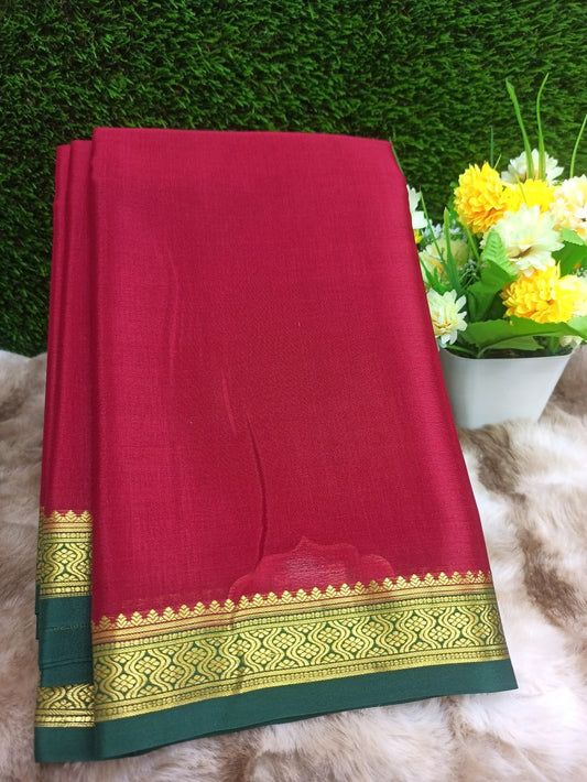 Pure Mysore Silk Saree ( 60 Grams )