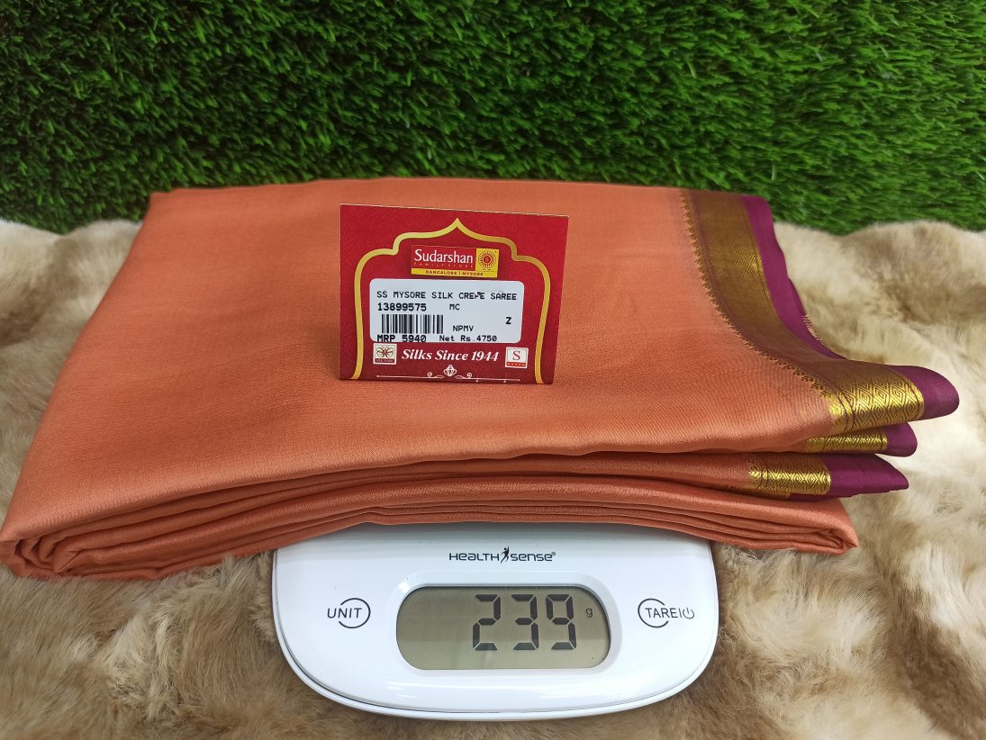 Pure Mysore Silk Saree ( 60 Grams )