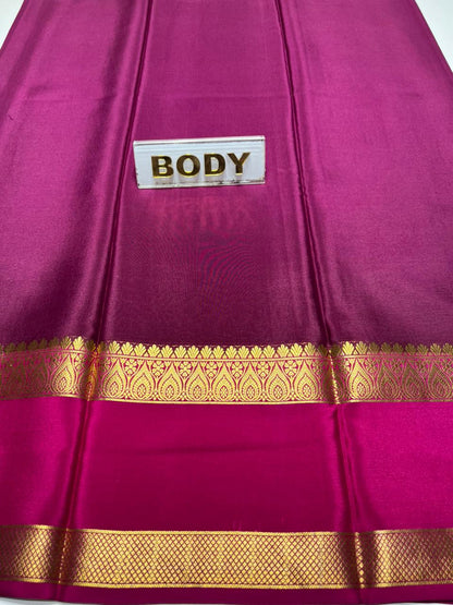 Pure Mysore Silk Saree.