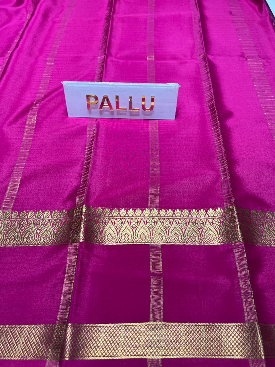 Pure Mysore Silk Saree.