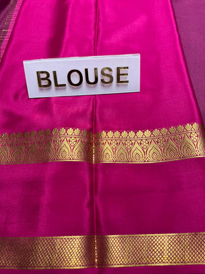 Pure Mysore Silk Saree.