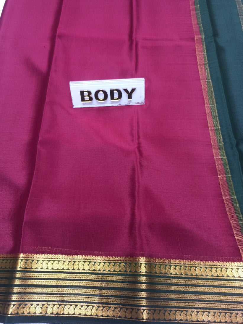 Pure Mysore Silk Saree ( 60 Grams )