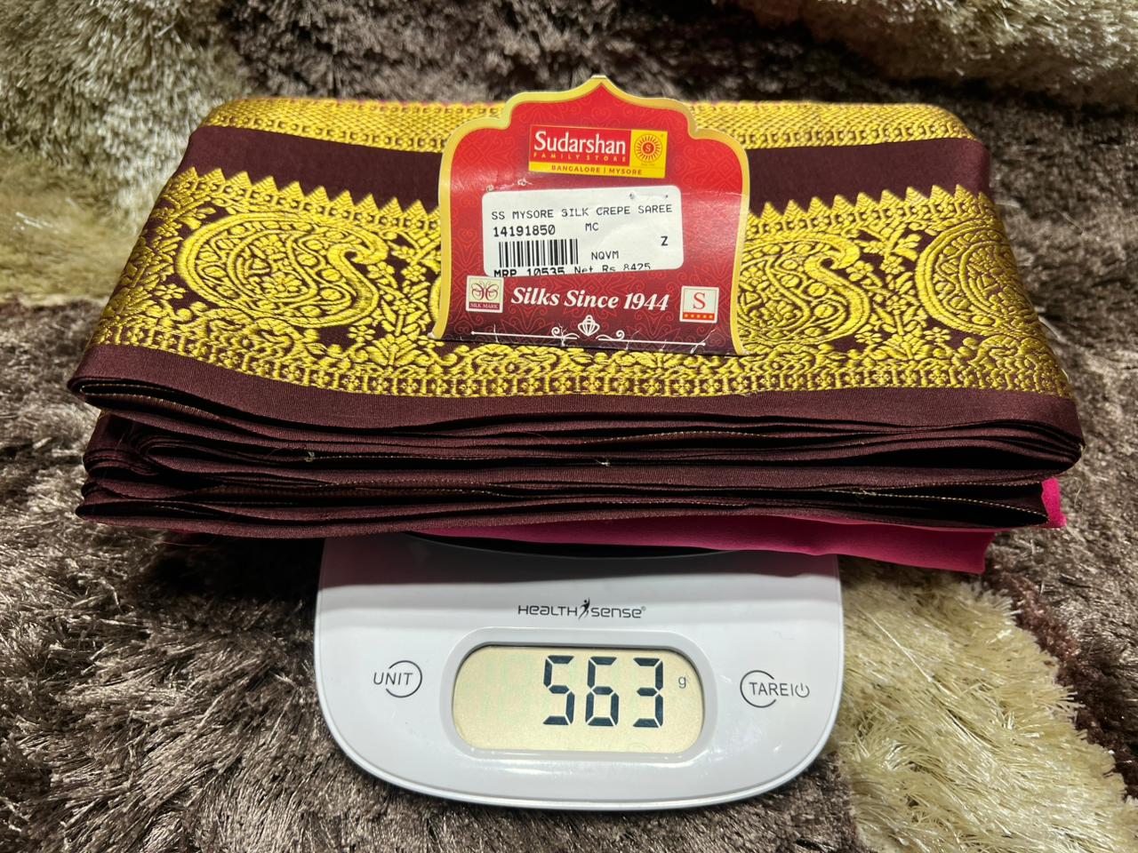 Pure Mysore Silk Saree.