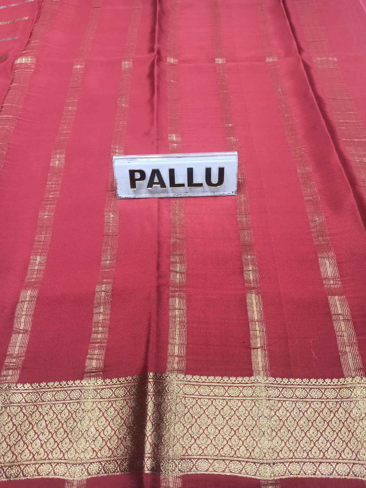 Pure Mysore Silk Saree.