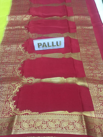 Pure Mysore Silk Saree.