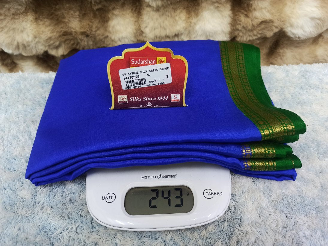 Pure Mysore Silk Saree ( 60 Grams )