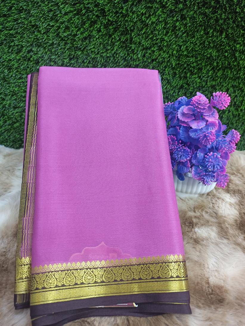 Pure Mysore Silk Saree( 60 Grams )