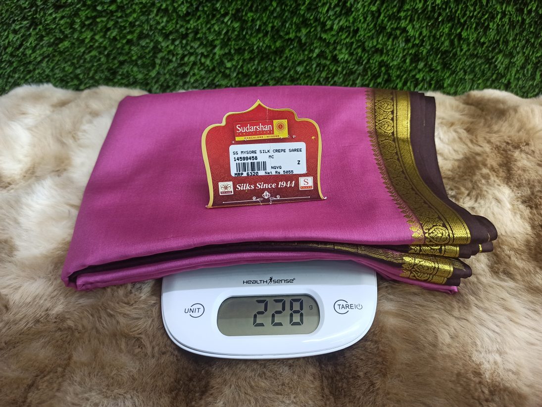 Pure Mysore Silk Saree( 60 Grams )