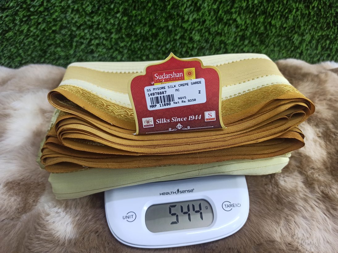 Pure Mysore Silk Saree.