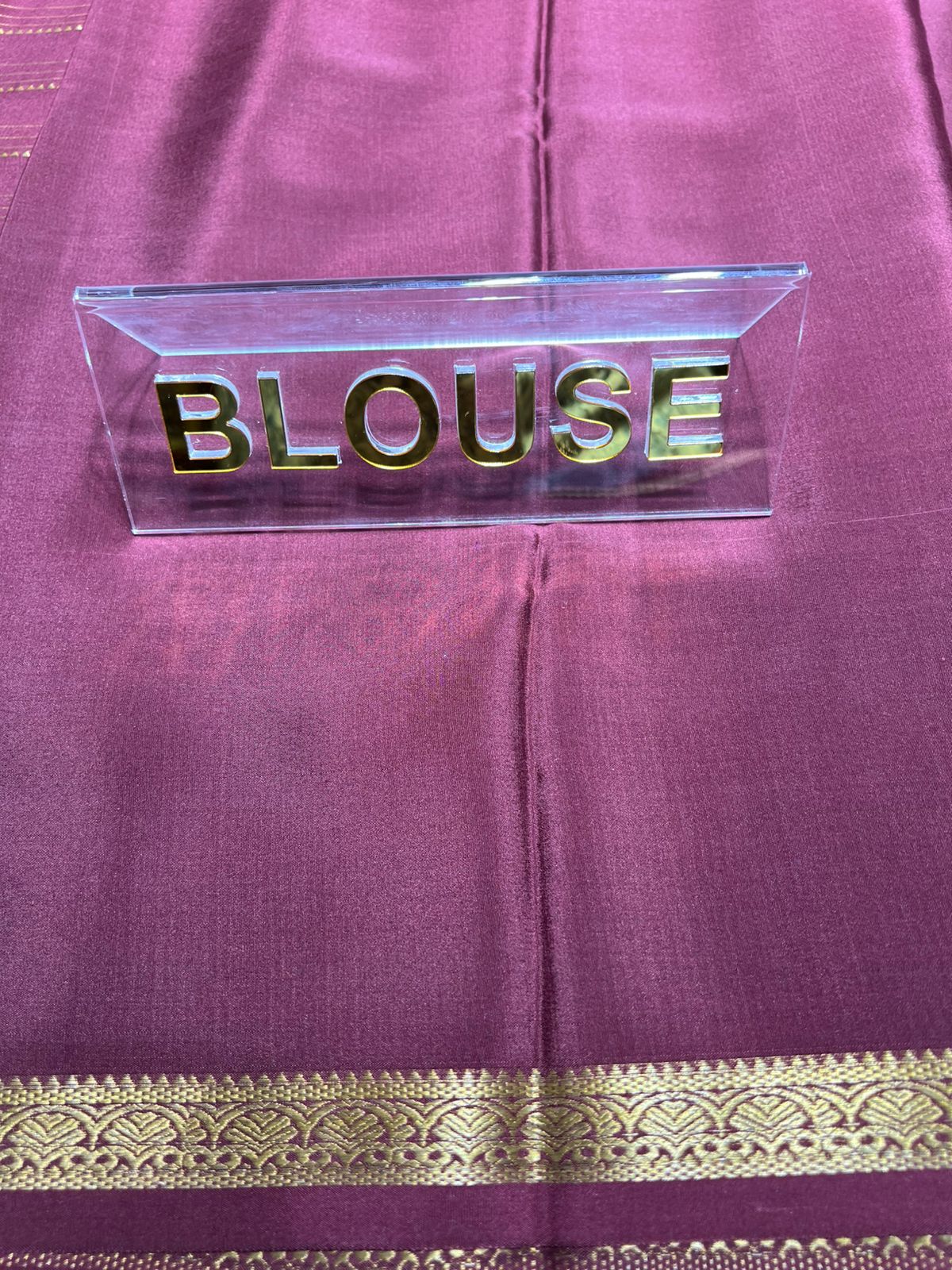 Pure Mysore Silk Saree.