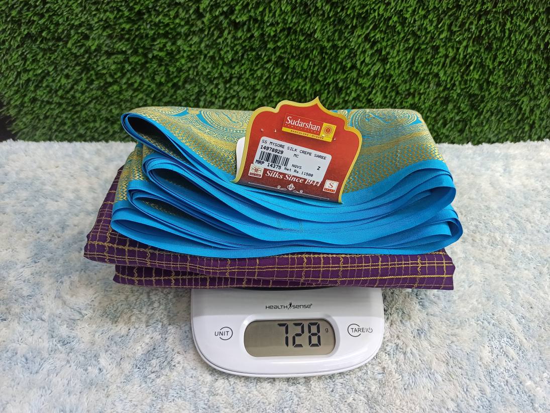 Pure Mysore Silk Saree.