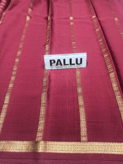 Pure Mysore Silk Saree.