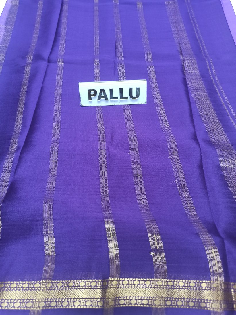 Pure Mysore Silk Saree( 60 Grams)