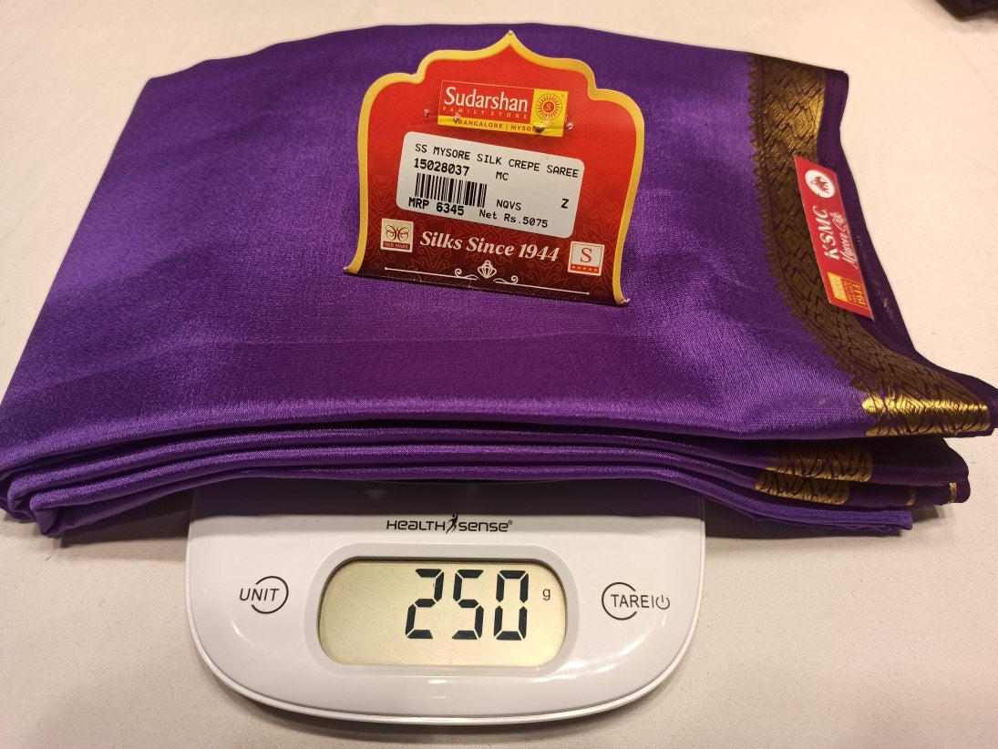 Pure Mysore Silk Saree (60 Grams )