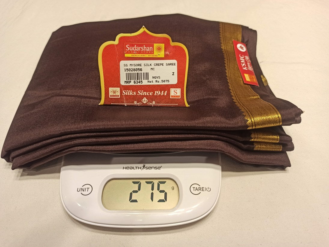 Pure Mysore Silk Saree (60 Grams )