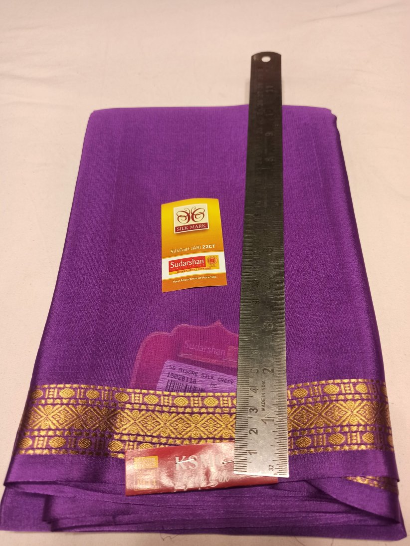 Pure Mysore Silk Saree (60 Grams )