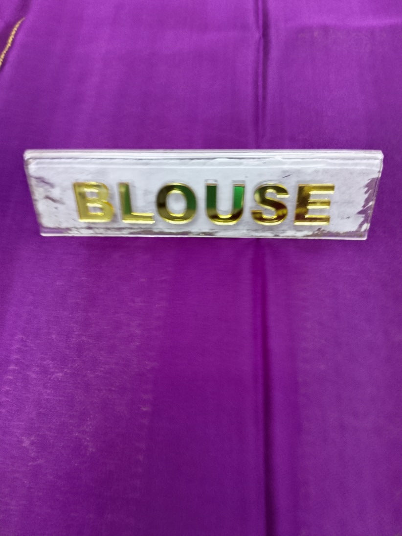 Pure Mysore Silk Saree.