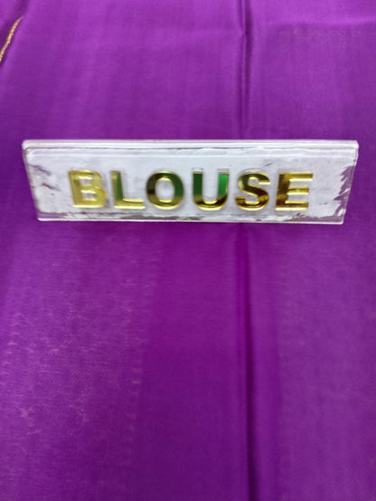 Pure Mysore Silk Saree.