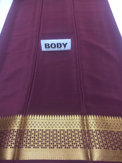 Pure Mysore Silk Saree.