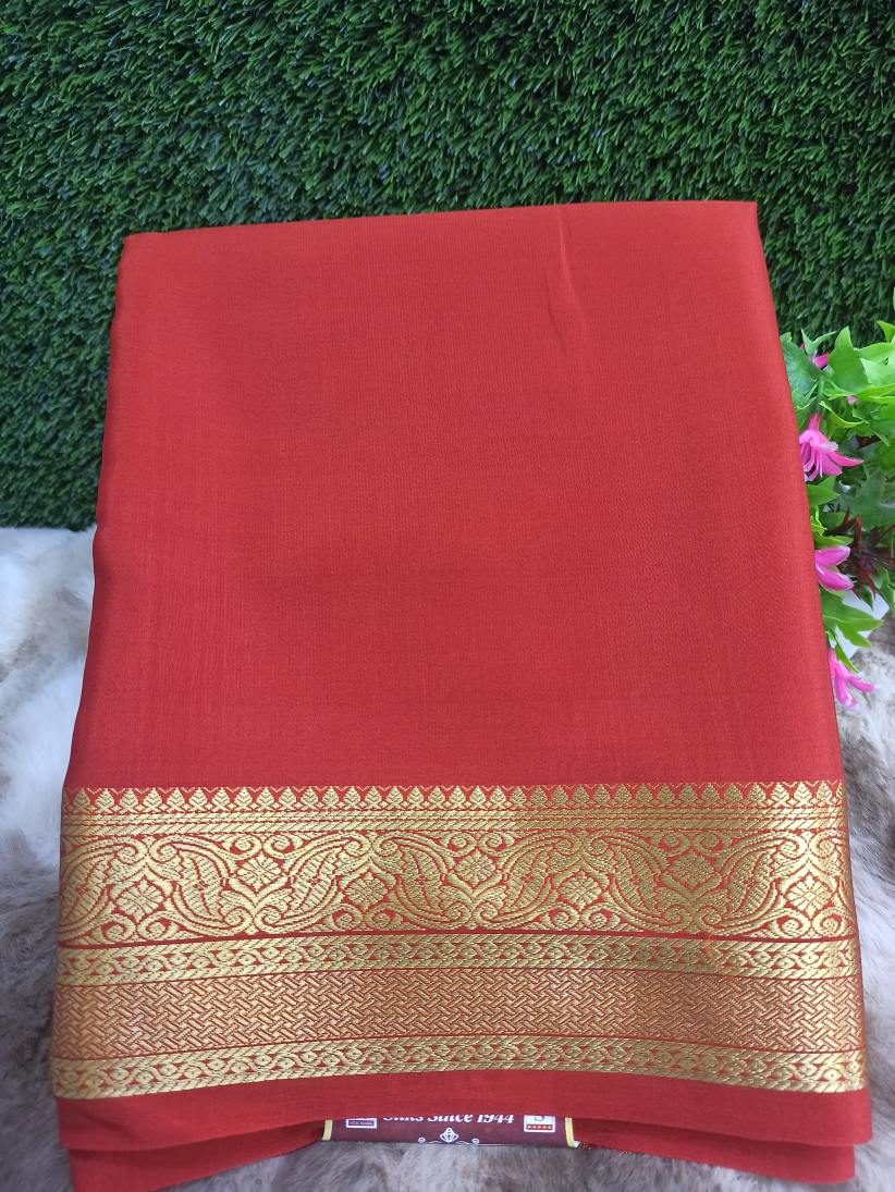 Pure Mysore Silk Saree.