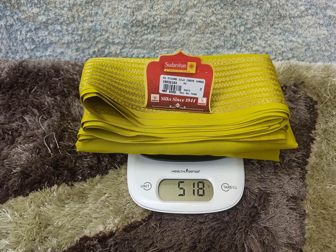 Pure Mysore Silk Saree.