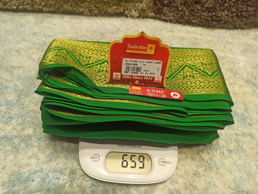 Pure Mysore Silk Saree.