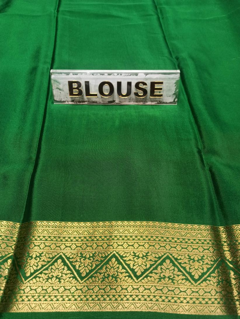 Pure Mysore Silk Saree.