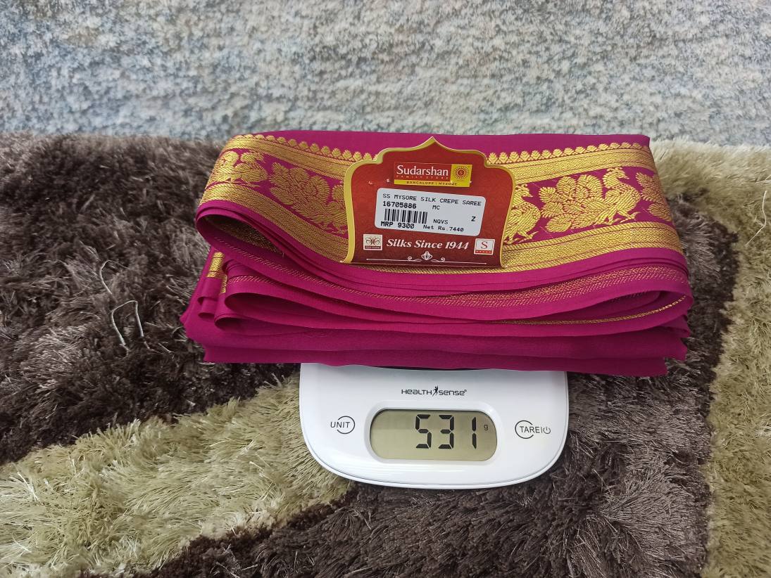 Pure Mysore Silk Saree