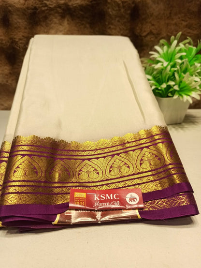 Pure Mysore Silk Saree (60 Grams )