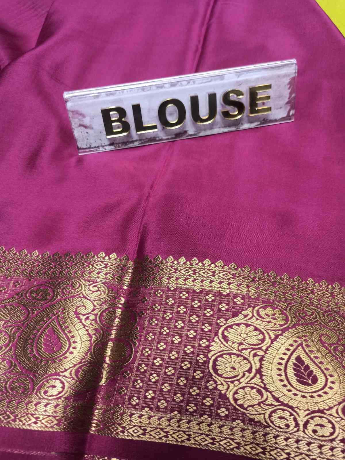 Pure Mysore Silk Saree.