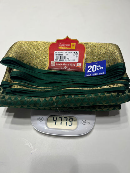 Pure Mysore Silk Saree.( 100 Gsm )