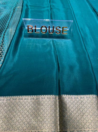 Pure Mysore Silk Saree.( 100 Gsm )