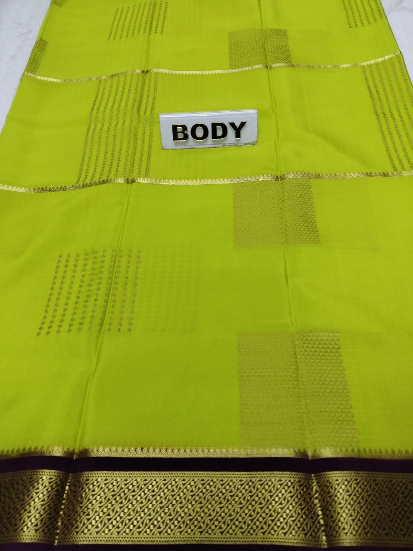 Pure Mysore Silk Saree.