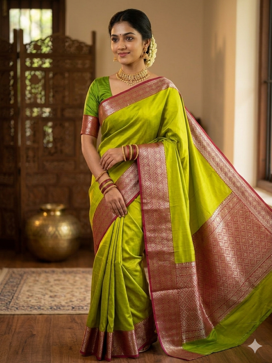 Pure Mysore Silk Saree.
