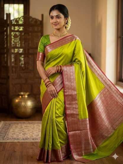 Pure Mysore Silk Saree.