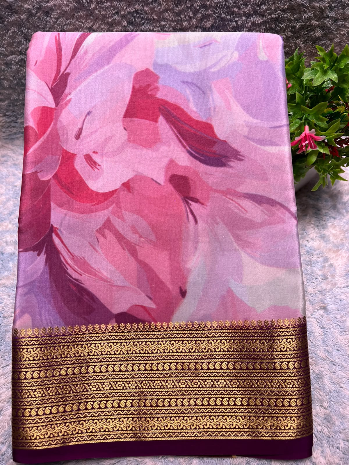 Pure Mysore Silk Saree.