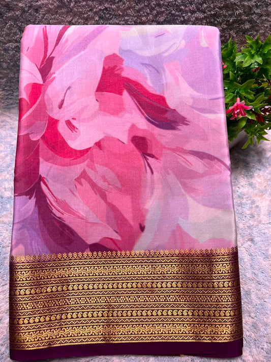 Pure Mysore Silk Saree.