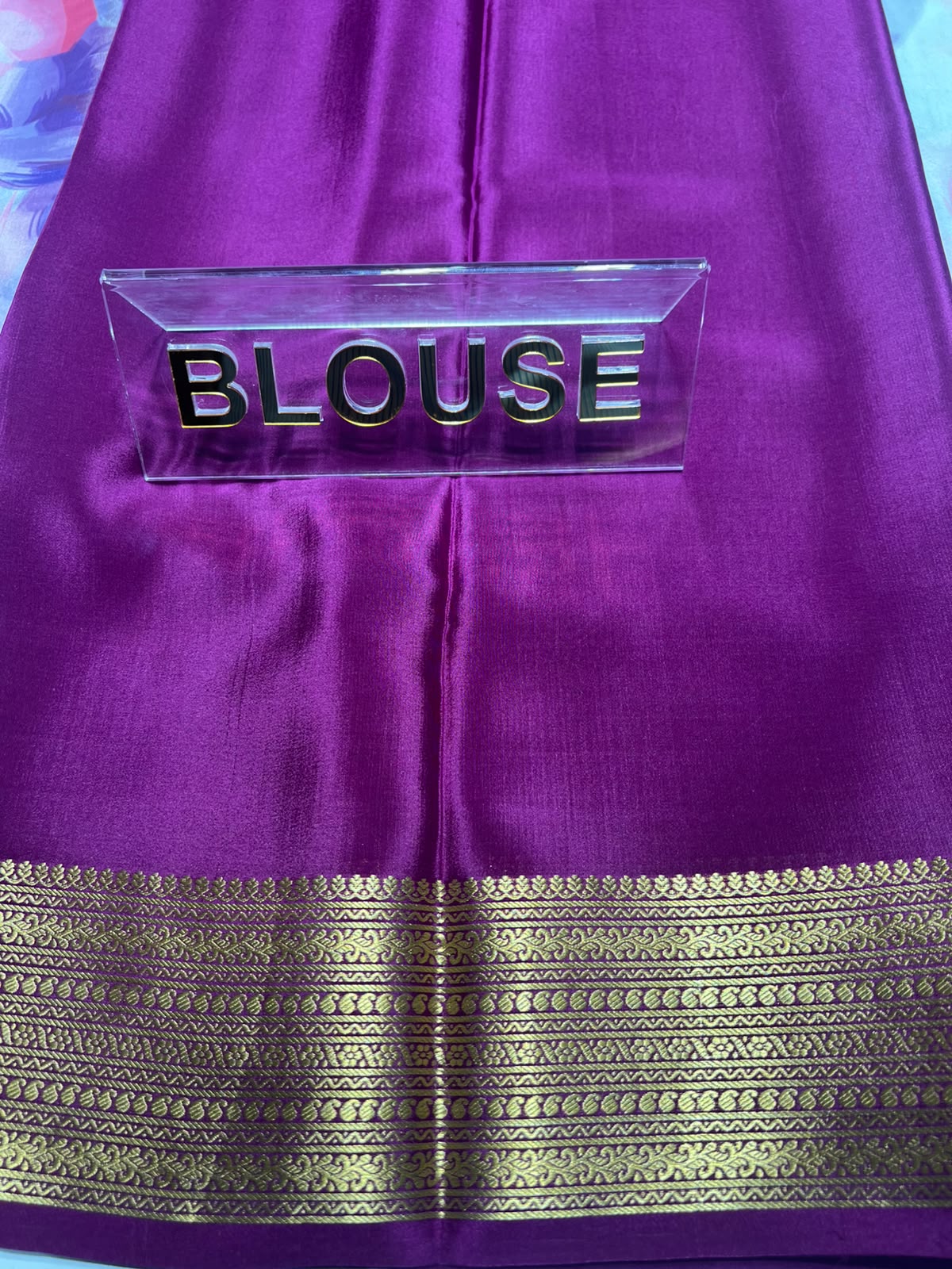 Pure Mysore Silk Saree.