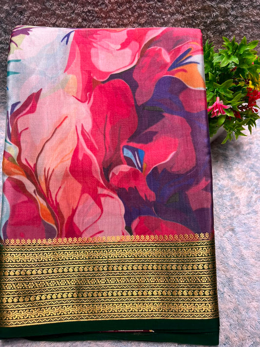Pure Mysore Silk Saree.