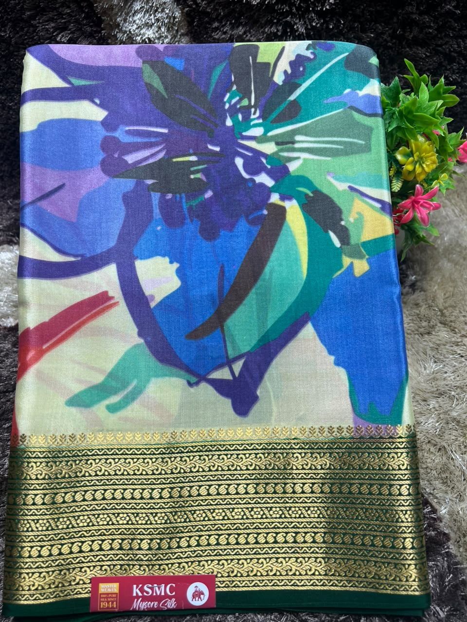 Pure Mysore Silk Saree.