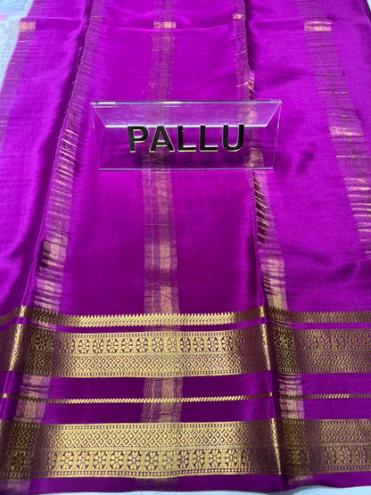 Pure Mysore Silk Saree.