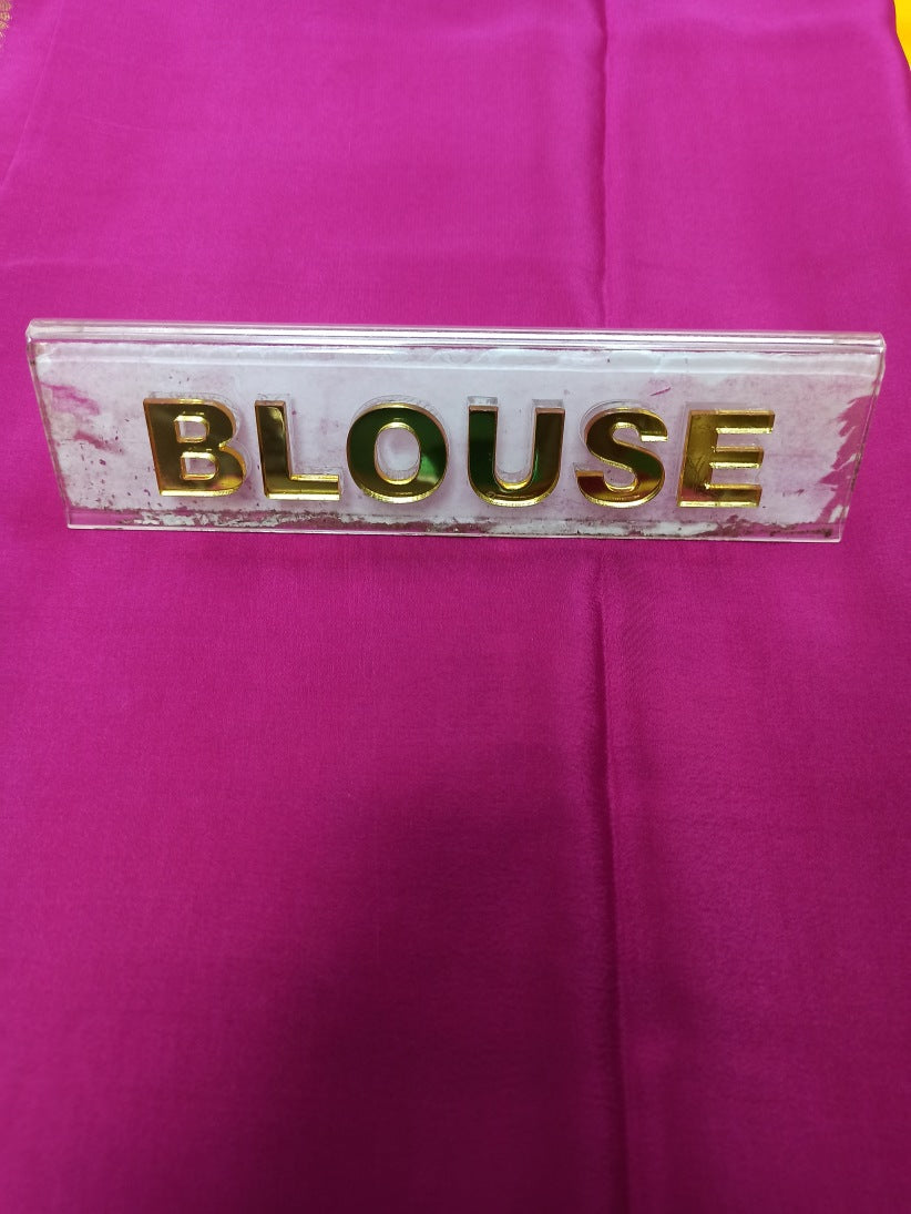 Pure Mysore Silk Saree.