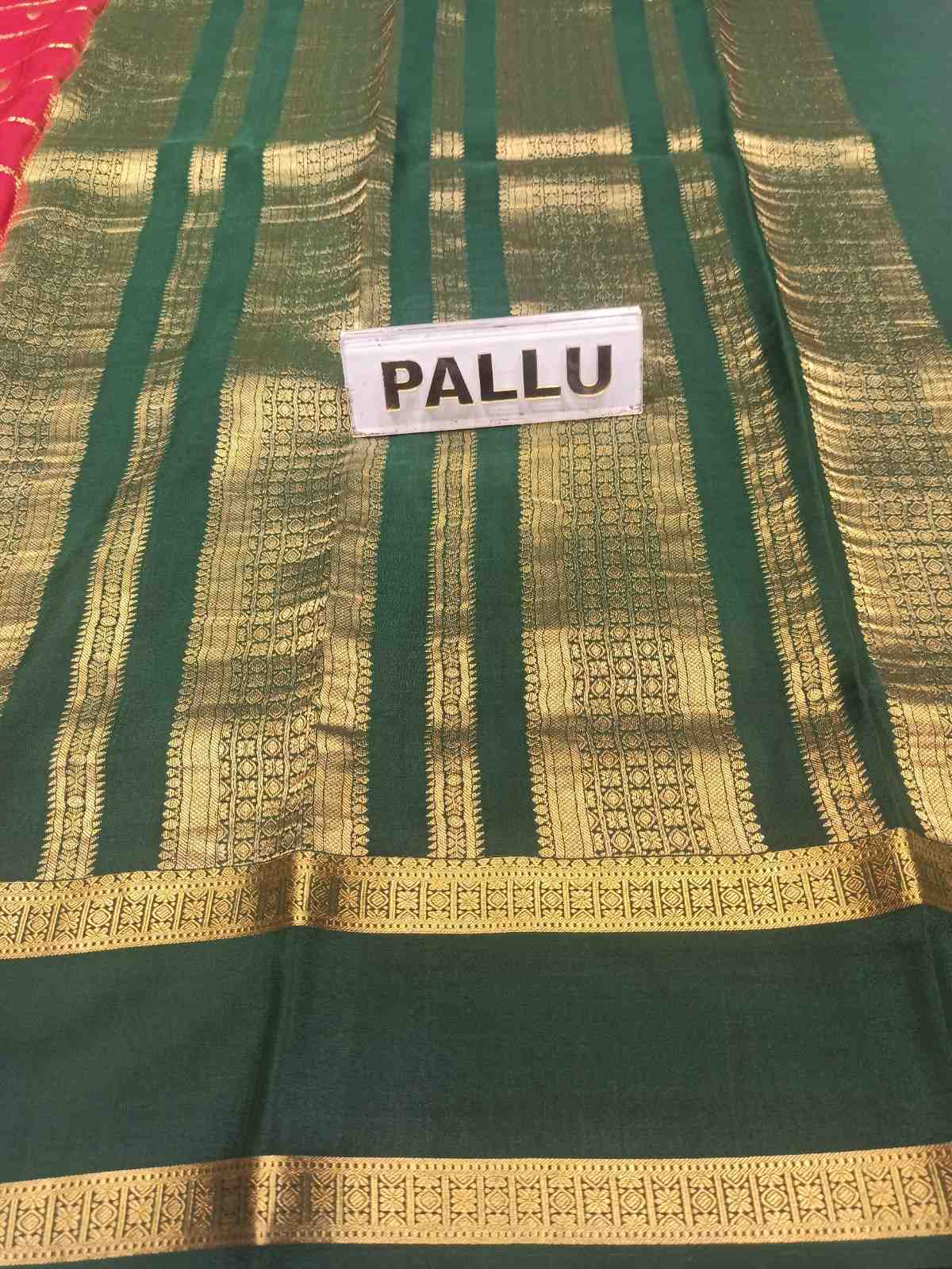 Pure Mysore Silk Saree.
