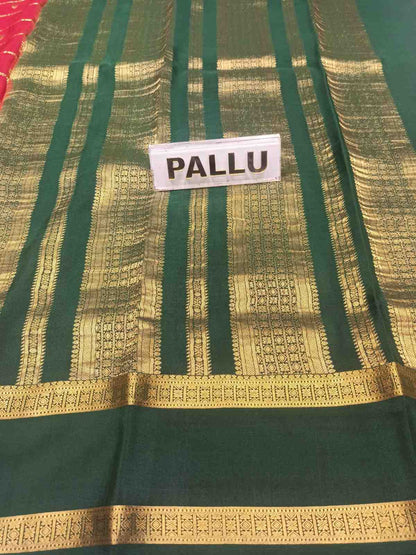 Pure Mysore Silk Saree.