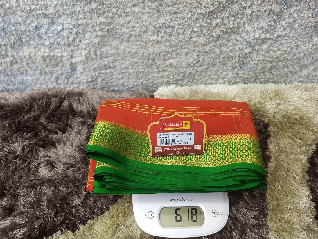 Pure Mysore Silk Saree.