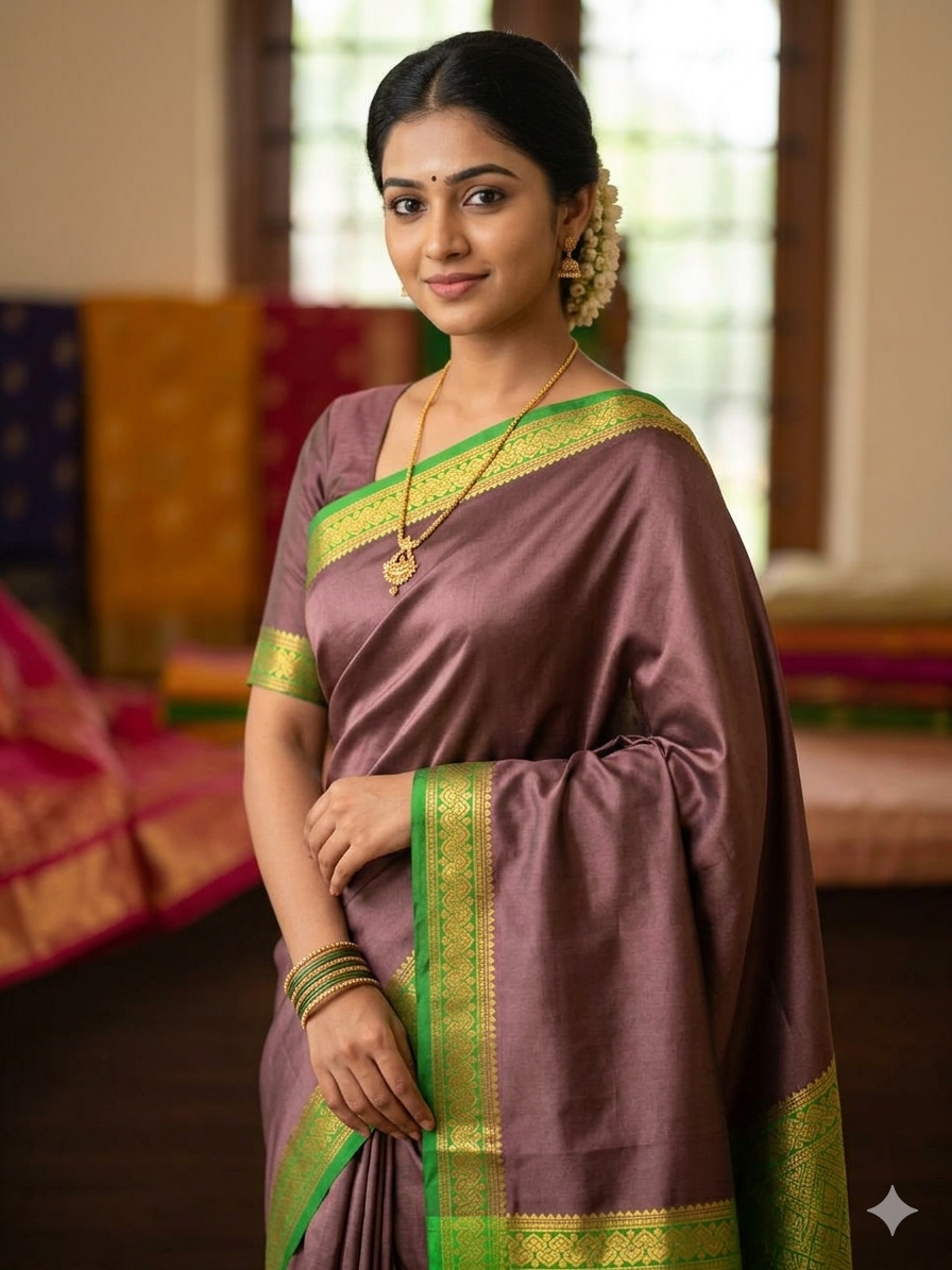 Pure Mysore Silk Saree.